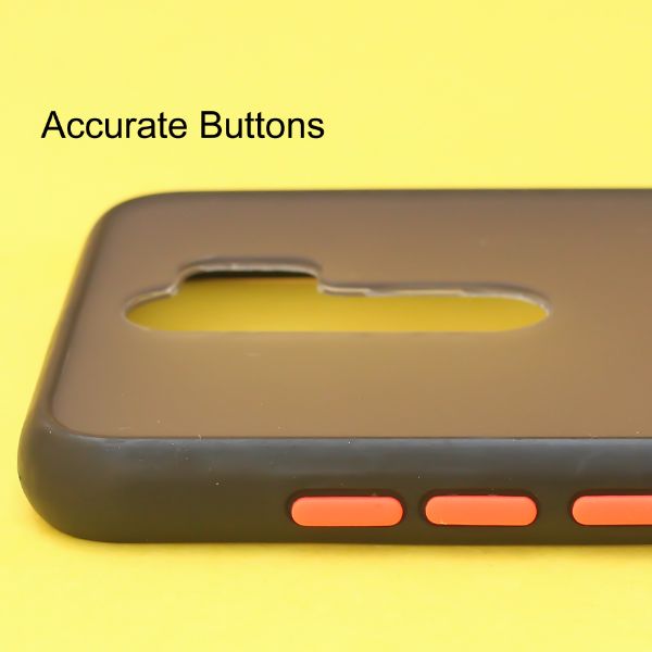 Black Smoke Camera Silicone Safe case for Redmi Note 8 Pro - The Hatke