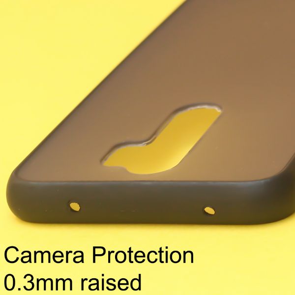 Black Smoke Camera Silicone Safe case for Redmi Note 8 Pro - The Hatke