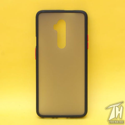 Black Smoke Silicone Safe case for Oneplus 7 pro - The Hatke