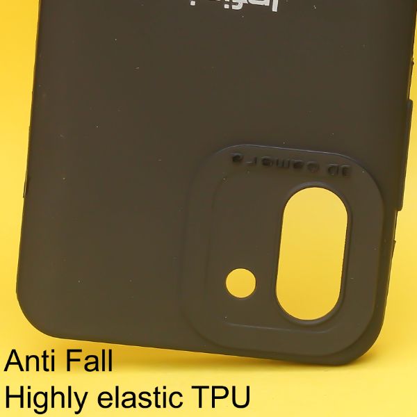 Black Spazy Silicone Case for Infinix Hot 11 - The Hatke