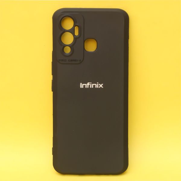 Black Spazy Silicone Case for Infinix Hot 12 Play - The Hatke