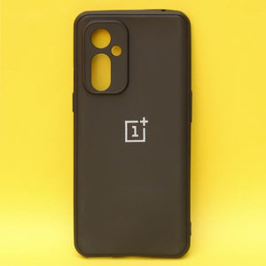 Black Spazy Silicone Case for Oneplus 9 - The Hatke