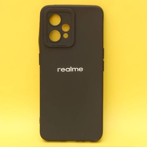 Black Spazy Silicone Case for Realme 9 pro - The Hatke