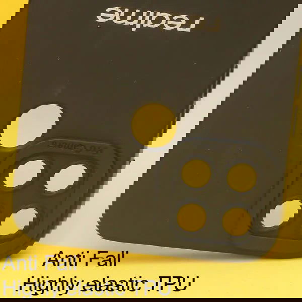 Black Spazy Silicone Case for Realme C25y - The Hatke