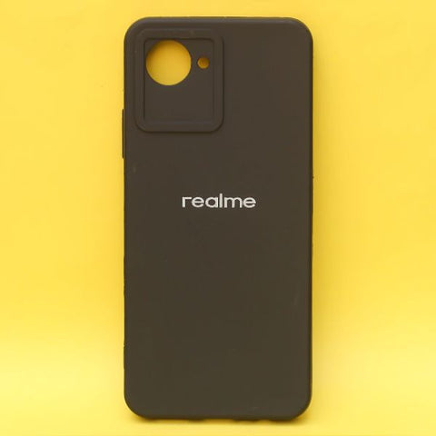 Black Spazy Silicone Case for Realme C30s - The Hatke