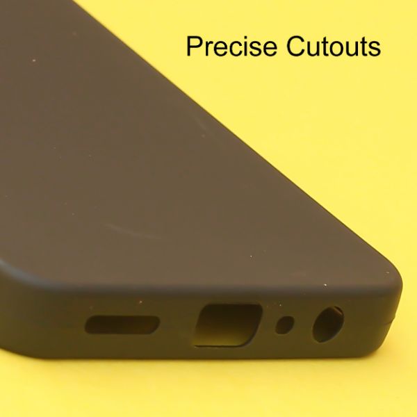 Black Spazy Silicone Case for Realme C30s - The Hatke