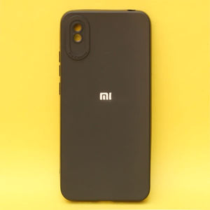 Black Spazy Silicone Case for Redmi 9A - The Hatke