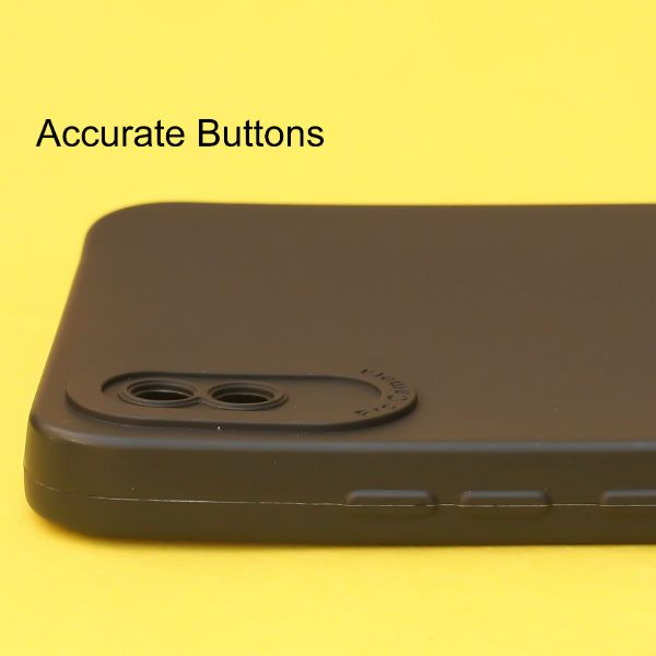 Black Spazy Silicone Case for Redmi 9A - The Hatke