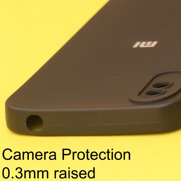 Black Spazy Silicone Case for Redmi 9A - The Hatke