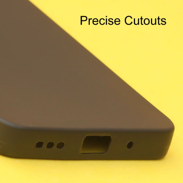 Black Spazy Silicone Case for Redmi 9A - The Hatke