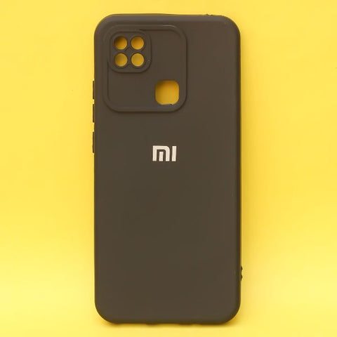 Black Spazy Silicone Case for Redmi 9 - The Hatke