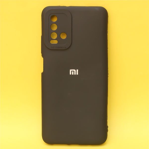 Black Spazy Silicone Case for Redmi 9 Power - The Hatke