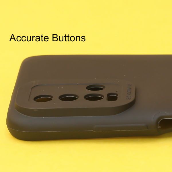 Black Spazy Silicone Case for Redmi 9 Power - The Hatke