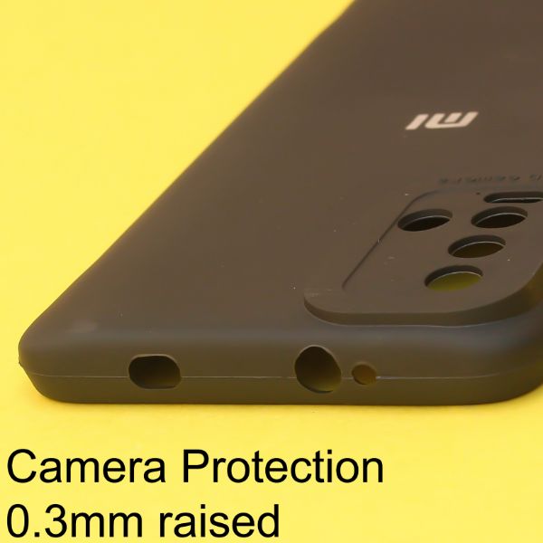 Black Spazy Silicone Case for Redmi 9 Power - The Hatke