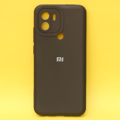 Black Spazy Silicone Case for Redmi A1 Plus - The Hatke
