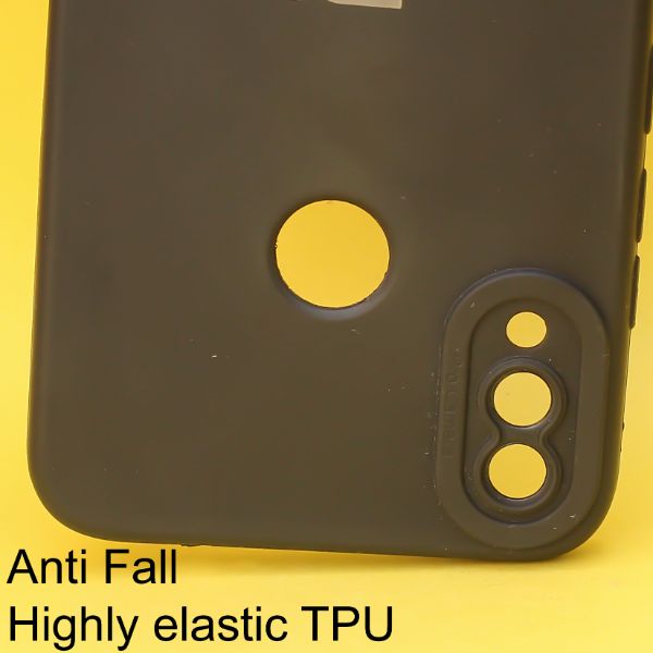 Black Spazy Silicone Case for Redmi Note 7 Pro - The Hatke