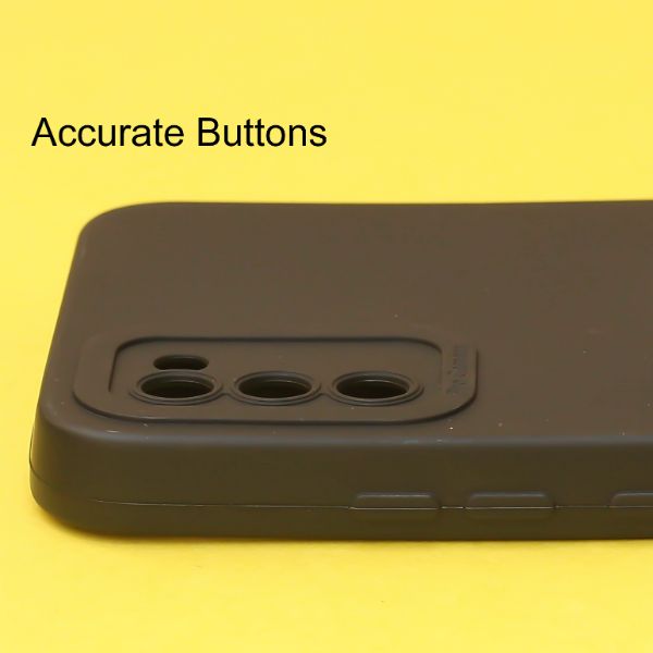 Black Spazy Silicone Case for Samsung A02s - The Hatke