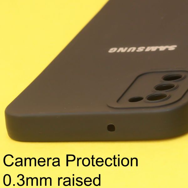 Black Spazy Silicone Case for Samsung A02s - The Hatke
