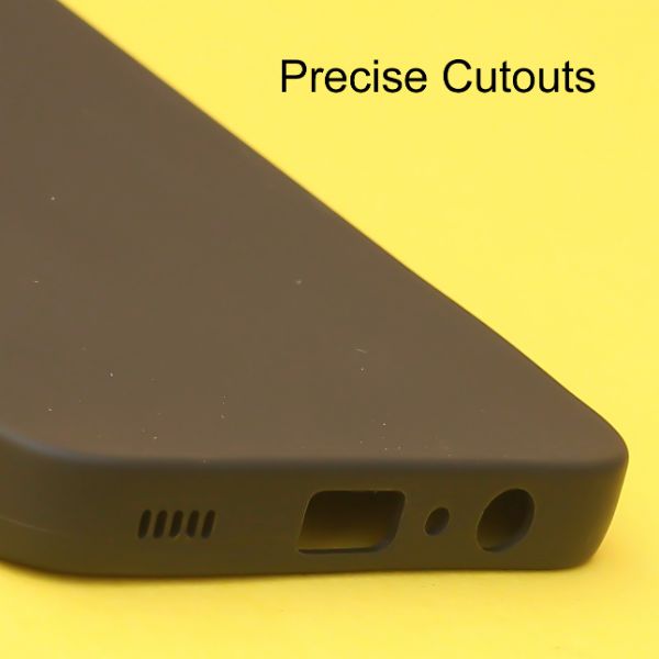 Black Spazy Silicone Case for Samsung A02s - The Hatke