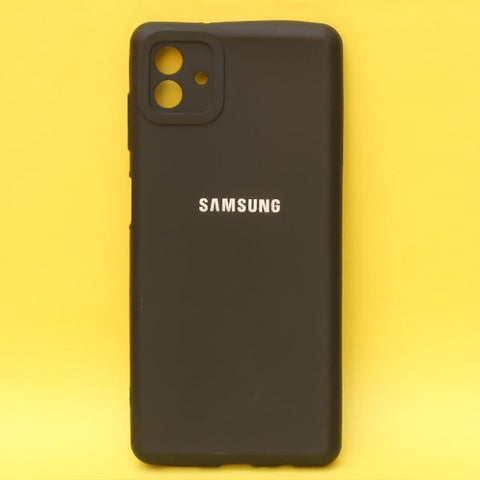 Black Spazy Silicone Case for Samsung M13 - The Hatke