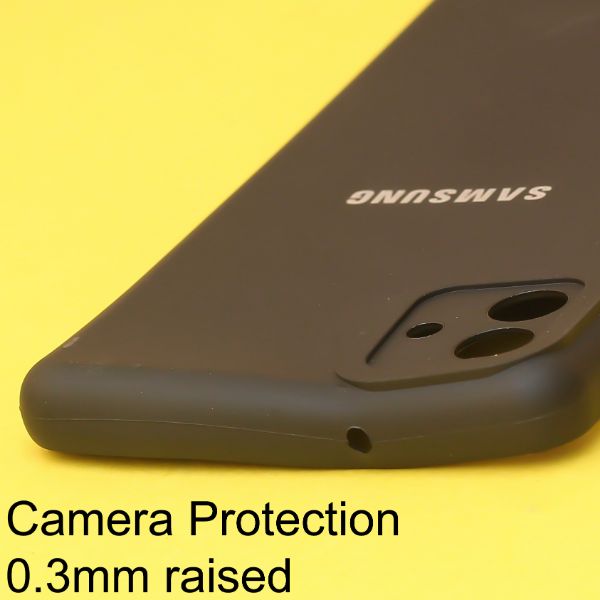 Black Spazy Silicone Case for Samsung M13 - The Hatke
