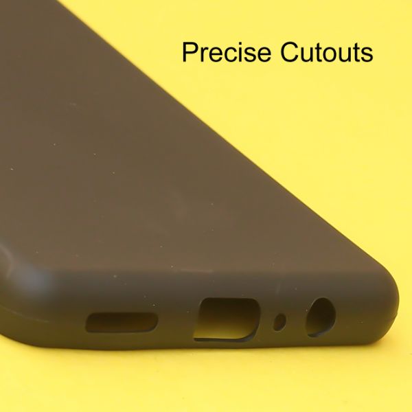 Black Spazy Silicone Case for Samsung M13 - The Hatke