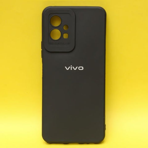 Black Spazy Silicone Case for Vivo T1 5G - The Hatke