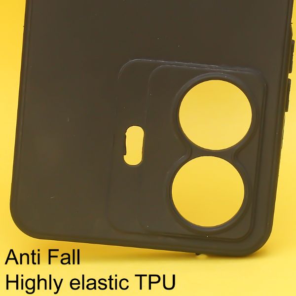 Black Spazy Silicone Case for Vivo T1 Pro - The Hatke