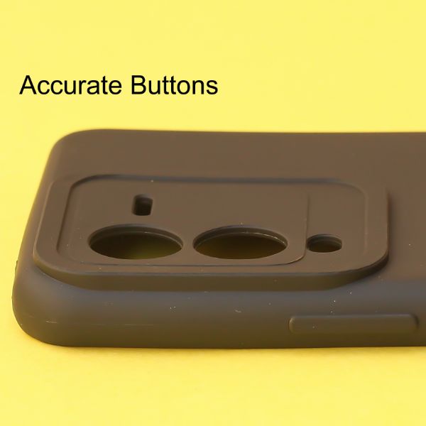 Black Spazy Silicone Case for Vivo V25 Pro - The Hatke