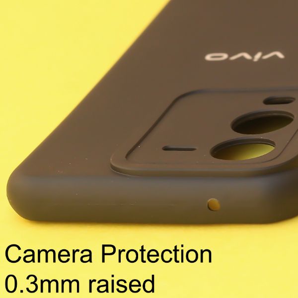 Black Spazy Silicone Case for Vivo V25 Pro - The Hatke