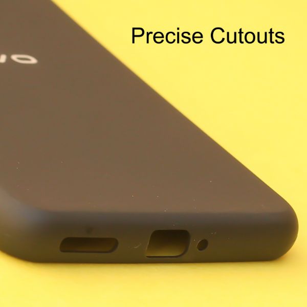 Black Spazy Silicone Case for Vivo V25 Pro - The Hatke
