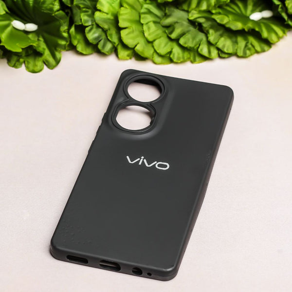 Black Spazy Silicone Case for Vivo Y100 - The Hatke