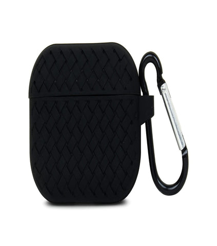 Black Stylish Silicone Case For Apple Airpods 1/2 - The Hatke