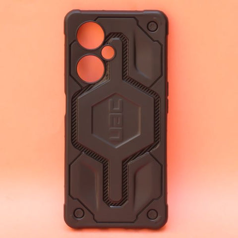 Black UAG rugged Silicone Case for Oneplus Nord CE 3 Lite - The Hatke