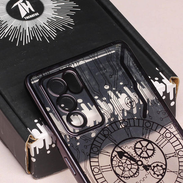 Black Watch  Machine Logo Cut Transparent Case for Samsung S20 Fe - The Hatke