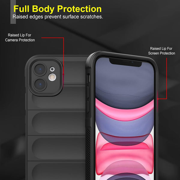 Black Wave Case for Apple Iphone 11 - The Hatke