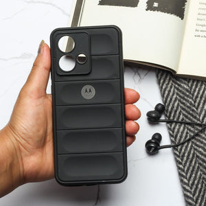 Black Wave Case for Motorola Edge 40 Neo - The Hatke