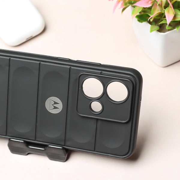 Black Wave Case for Motorola Edge 40 Neo - The Hatke