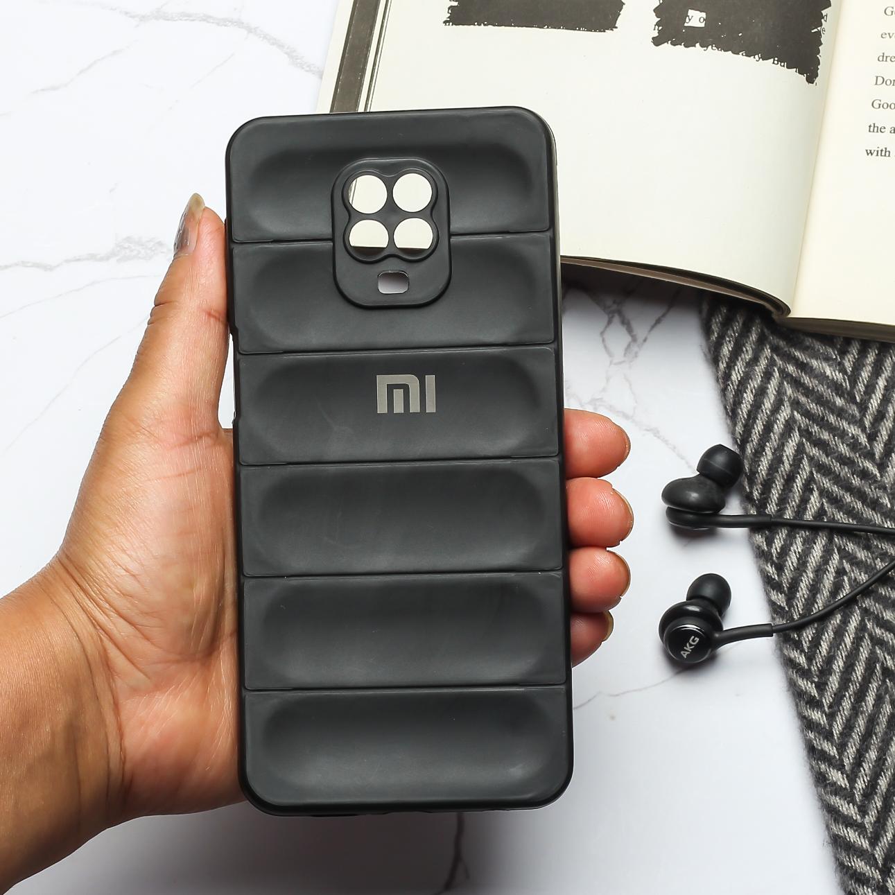 Black Wave Case for Redmi Note 9 Pro - The Hatke