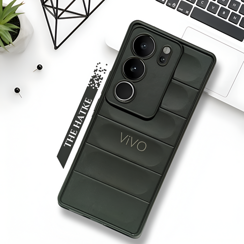 Black Wave Case for Vivo V29 5g - The Hatke