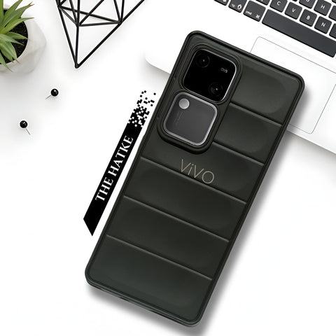 Black Wave Case for Vivo V30 5g - The Hatke