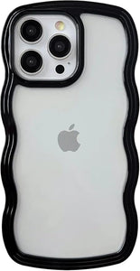 Black Zig Zag Frame  Silicon Case for Apple Iphone 11 Pro Max - The Hatke