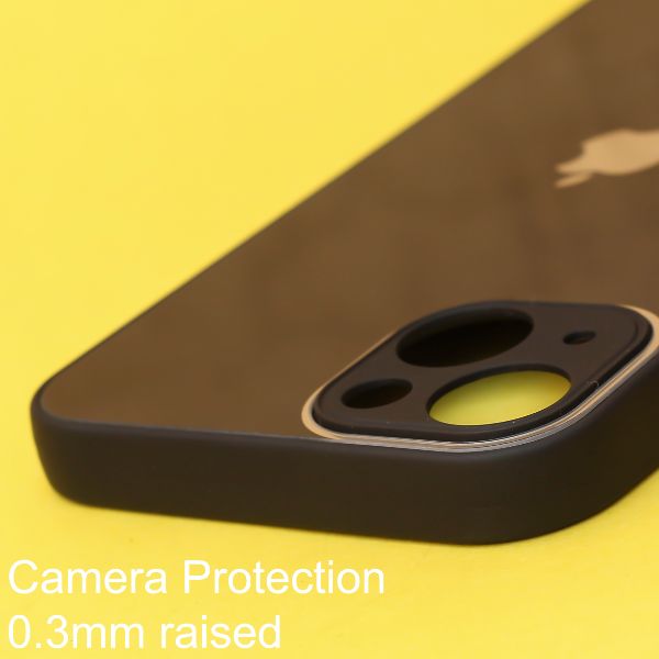 Black camera Safe mirror case for Apple Iphone 14 Plus - The Hatke