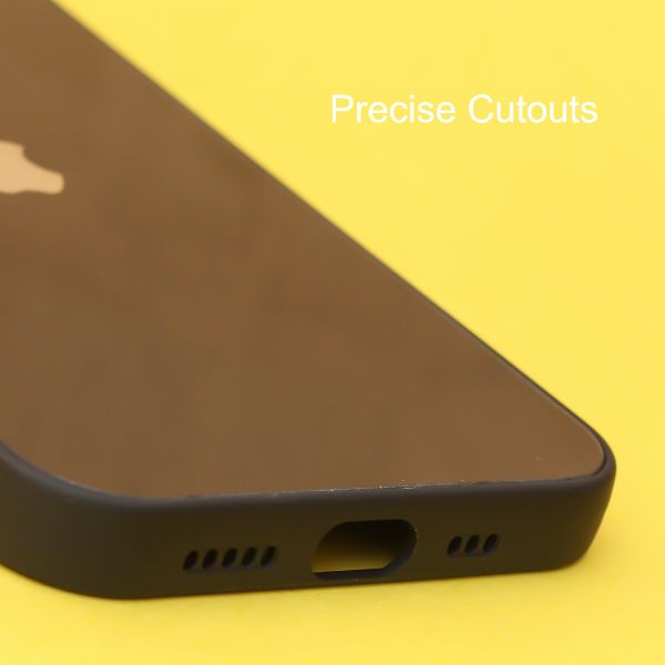 Black camera Safe mirror case for Apple Iphone 14 Plus - The Hatke