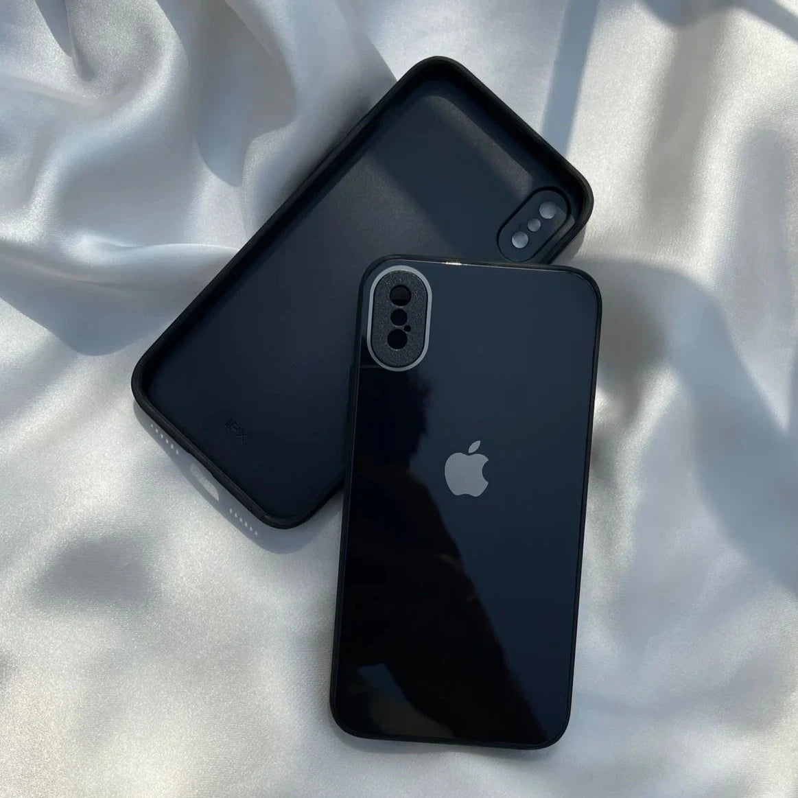 Black camera Safe mirror case for Apple Iphone X/Xs - The Hatke