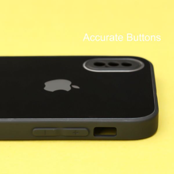 Black camera Safe mirror case for Apple Iphone X/Xs - The Hatke