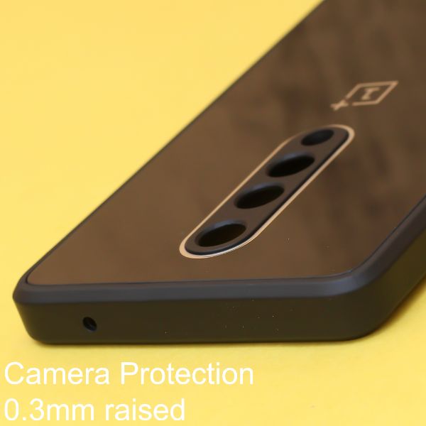 Black camera Safe mirror case for Oneplus 8 - The Hatke