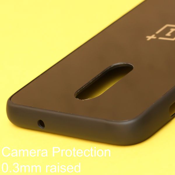 Black mirror Silicone Case for Oneplus 6t - The Hatke