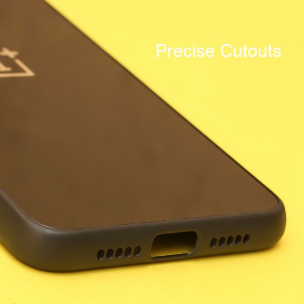 Black mirror Silicone Case for Oneplus 6t - The Hatke