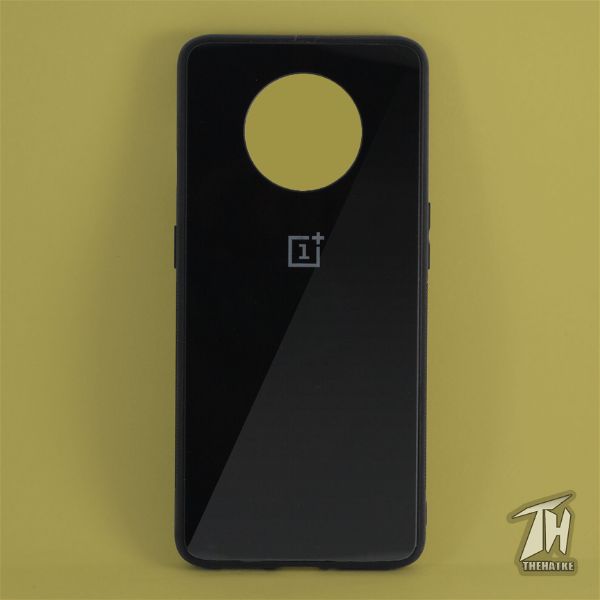 Black mirror Silicone Case for Oneplus 7t - The Hatke